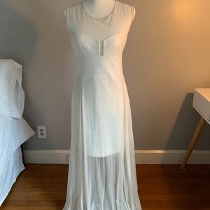 BCBGMAXAZRIA White Evening Dress - Medium